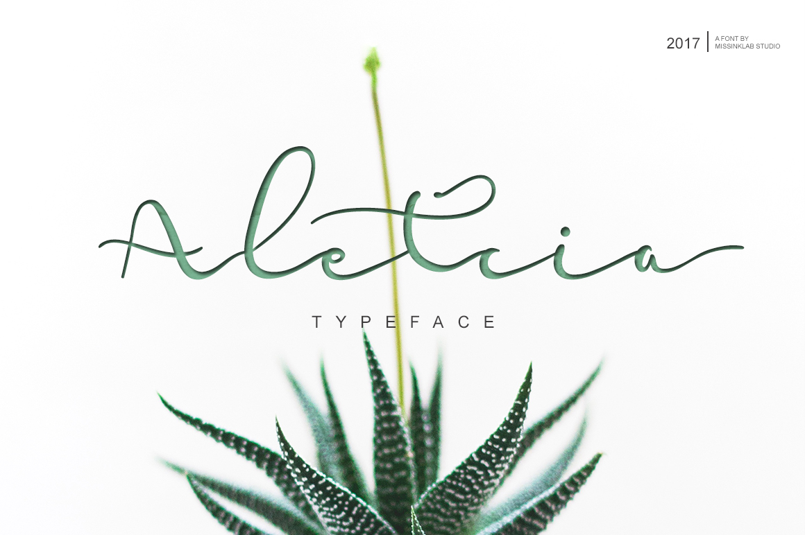 Aletcia: A Modern Script Font for Branding