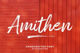 Amithen Font: A Textured Typeface for Makers