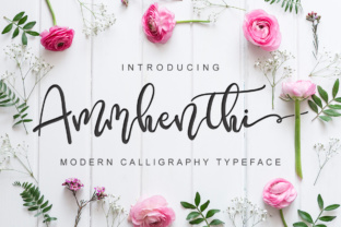 Ammenthi: A Modern Script Font for Editorial Design