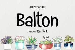 Balton: A Handwritten Font for Authentic Branding