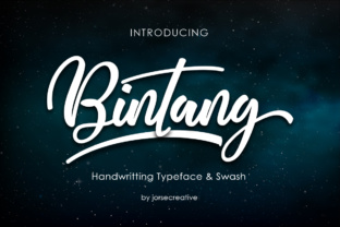 Bintang: A Stunning Script Font for Crafters