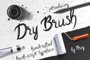 Dry Brush: A Handcrafted Typeface for Editorial Warmth