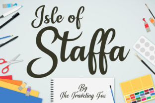 Isle of Staffa Font: A Bold Script for Editorial Design