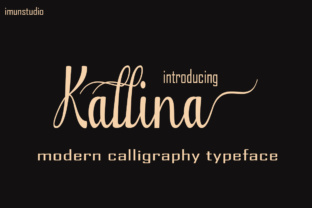 Kallina: A Modern Script Font for Editorial Design