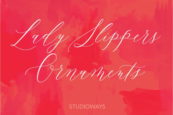 Lady Slippers Ornaments: A Typeface for Editorial Grace