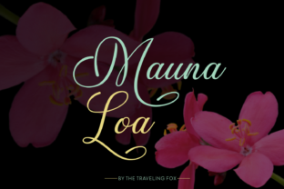 Mauna Loa: An Elegant Handwritten Font for Editorial Design