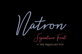 Natron Font Review: A Friendly Monoline Signature