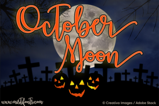October Moon: A Magical Script Font for Crafters