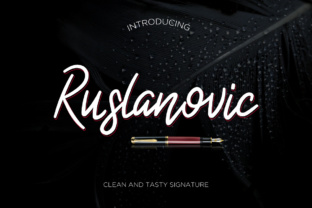 Ruslanovic: A Modern Script Font for Digital Design
