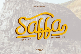 Saffa Typeface: A Bold Script for Editorial Design