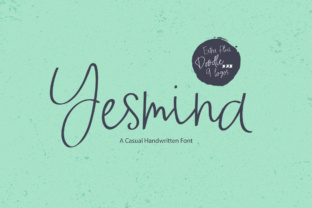 Yesmina: A Modern Script Font for Web Design